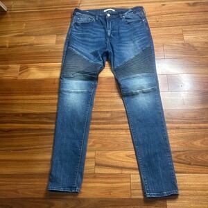 Pacsun Stacked Skinny moto Jeans‎ Distressed Stretch Denim 34x32